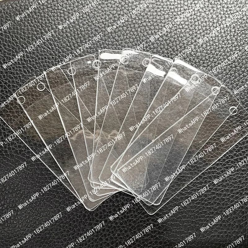 1000 Pezzi Etichette Trasparenti in PVC per Prezzi, Porta Etichette per Abbigliamento, Mini Display in Plastica per Marchi