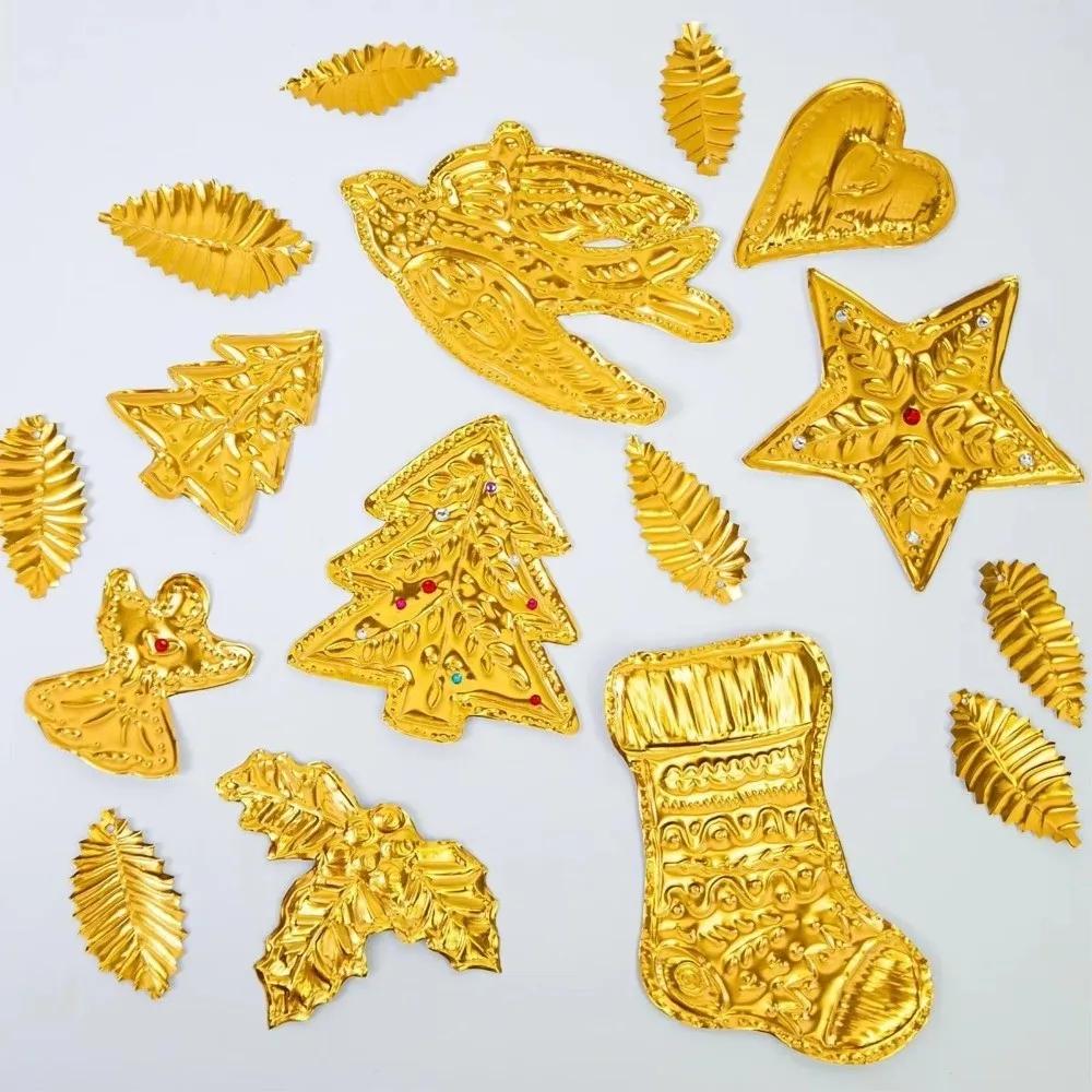 Set di strumenti per cucire artigianali spessi 70 mm Carta stagnola fatta a mano Kit per la creazione di ornamenti natalizi Kit artigianale in carta stagnola per incisione fai-da-te