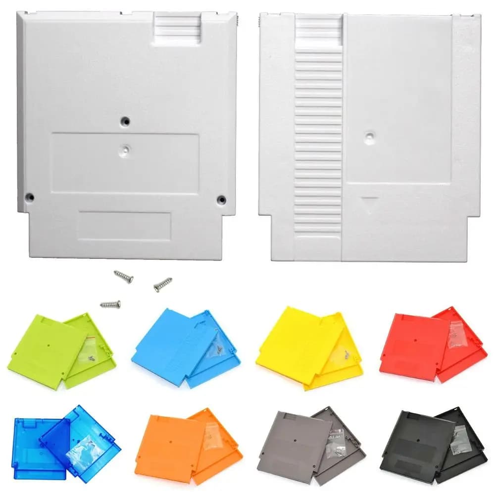 Custodia rigida sostitutiva per cartuccia di gioco per scheda da gioco Nintendo NES in plastica