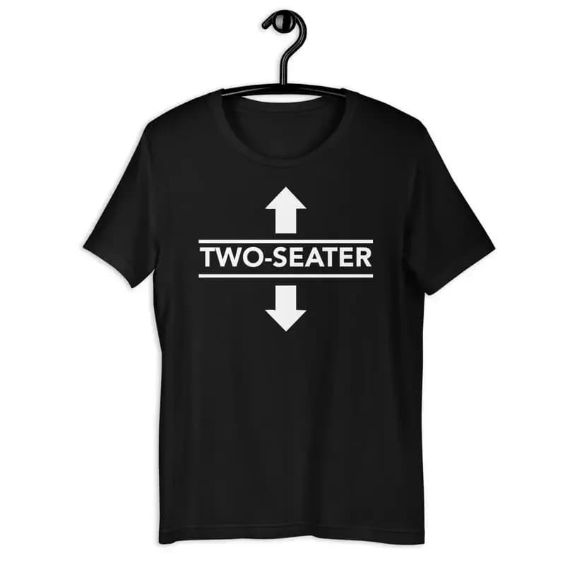 Two Seater Arrows Funny College Humor T shirt Sarcastic T shirt Tee S 5XL