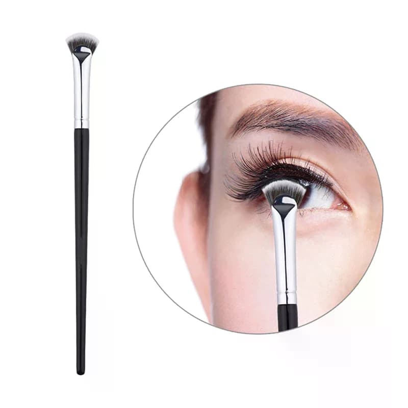 1PCS Professional Fan-shaped Eyelash Brush Soft No Shedding Beauty Eyelash Makeup Brushes Mascara Highlighter Powder Smudge Tool