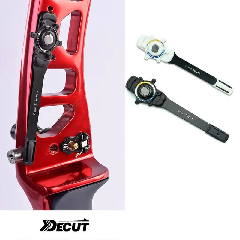 DECUT Recurve Bow Clicker Adjustable Right/left Hand Metal Sheet for Shooting Practice Target Archery Accessory Competition