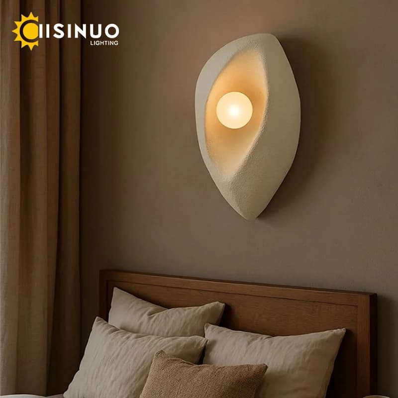 Minimalism Wall Lamp Wabi Sabi Style Wabi Wall Scone E27 Artistic decoration for living room Corridor Scala Villa Lighting