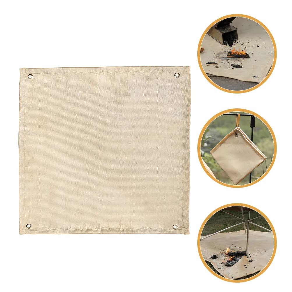 Fiberglass Fabric Fireproof Blanket Welding Blanket Outdoor Camping Fireproof Mat High Temp Flame Retardant Heat Insulating