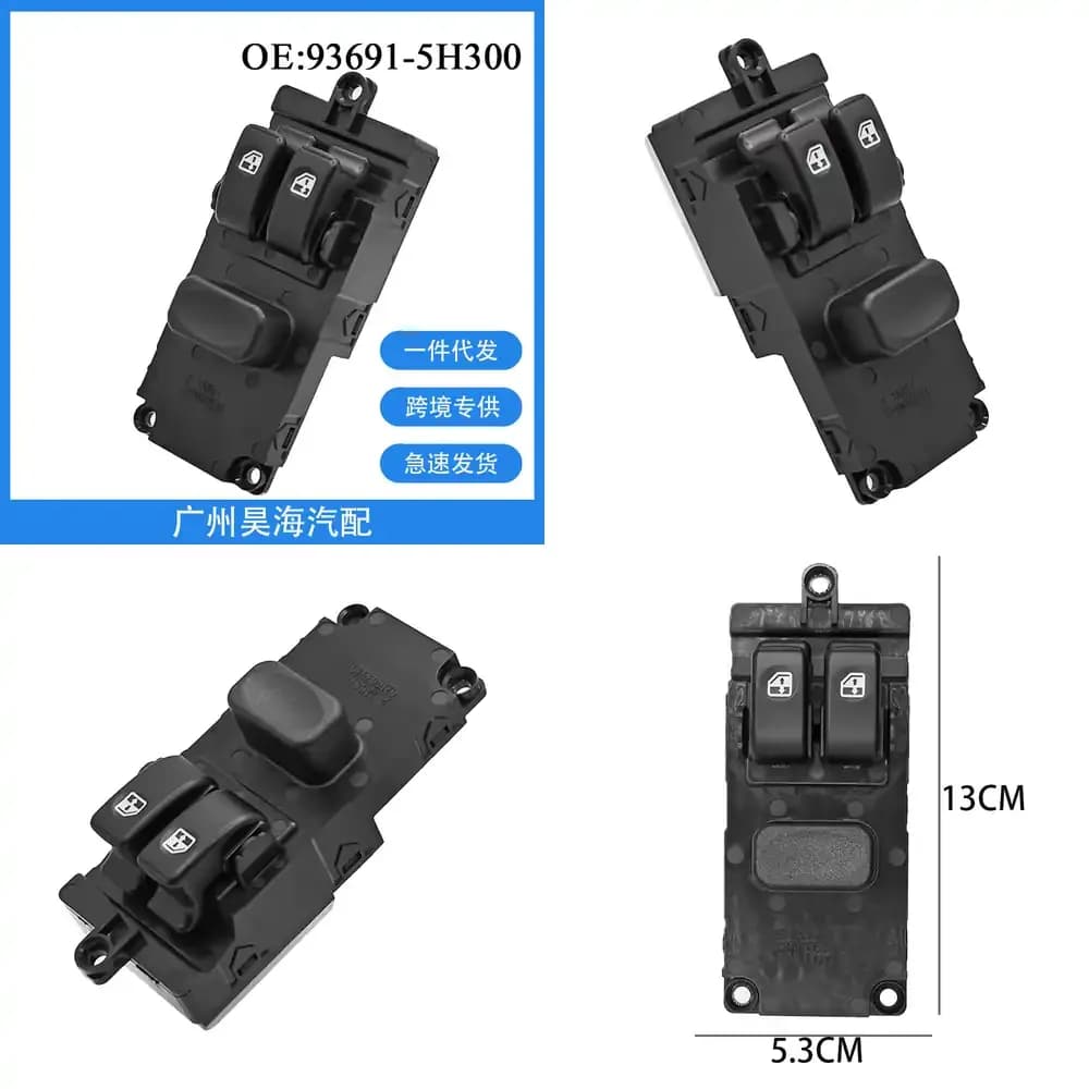 93691-5H300 Interruttore Alzacristalli per Camion Pesanti Hyundai, Interruttore di Controllo Sollevamento Vetro per Accessori Interni Auto