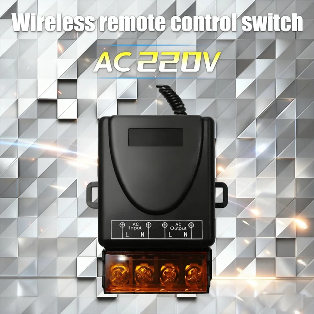 Wireless Remote Control Switch 30A DC 12V 24V 48V 72V High Power RF 433mhz Relay Receiver for Pumps Light Lamp LED 70m Range