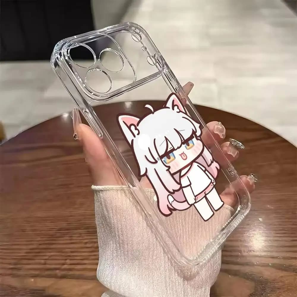 Trickcal Chibi Go Phone Case For IPhone 17/16/15/14/13 ProMax Plus AIR Precise Hole Shatterproof Transparent Printed Phone Case