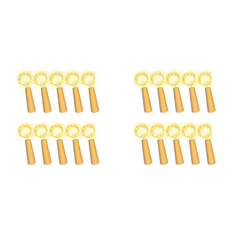 YANA50I 20 Pezzi Luci per Tappi di Bottiglia di Vino, 20 LED Luci Fatate a Filo per Decorazioni Fai-da-Te per Feste, Matrimoni, Natale, Festival e Bar