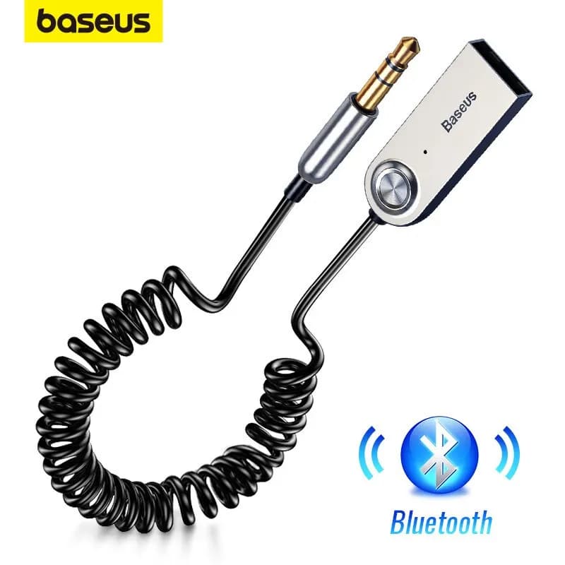 Baseus BA01 Aux USB Adattatore Bluetooth Cavo Dongle Per Auto 3.5mm Jack Aux Bluetooth 5.0 Ricevitore Altoparlante Audio Ricevitore di Musica