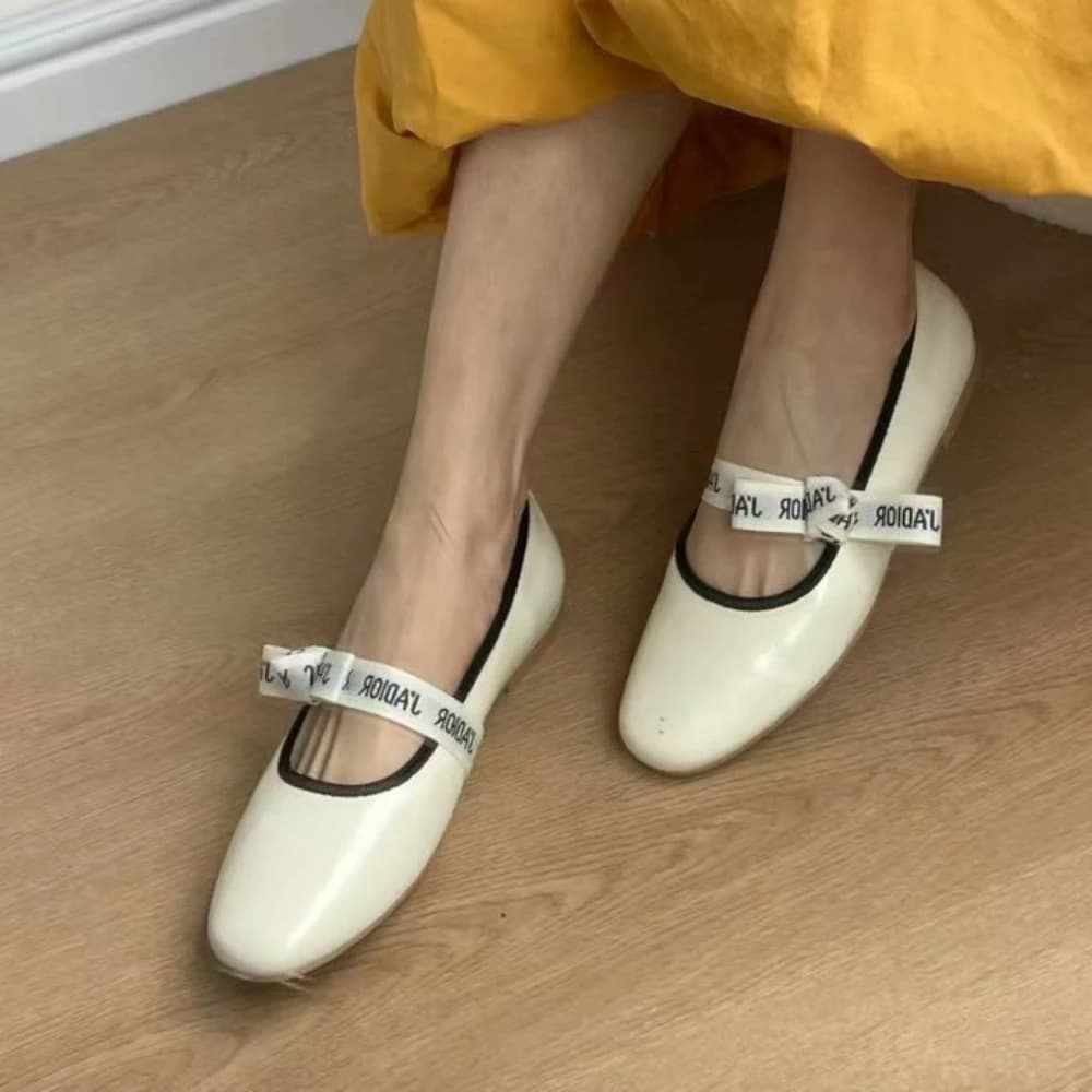 Ultra Soft Ballet Flats Women's 2026 New Versatile Flat Bottom Mary Jane Shoes Single Shoes Casual Style Round Toe