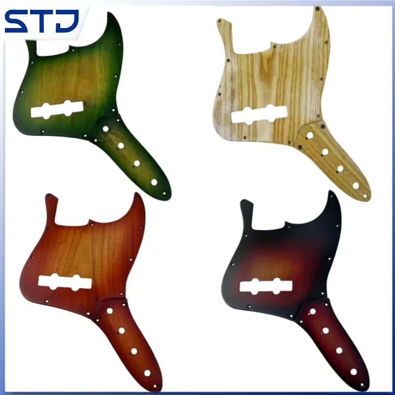 Ailanthus wood 10 Holes 5 String Guitar SSH Pickguard Pick Guard & control plates Scratch Plate parts