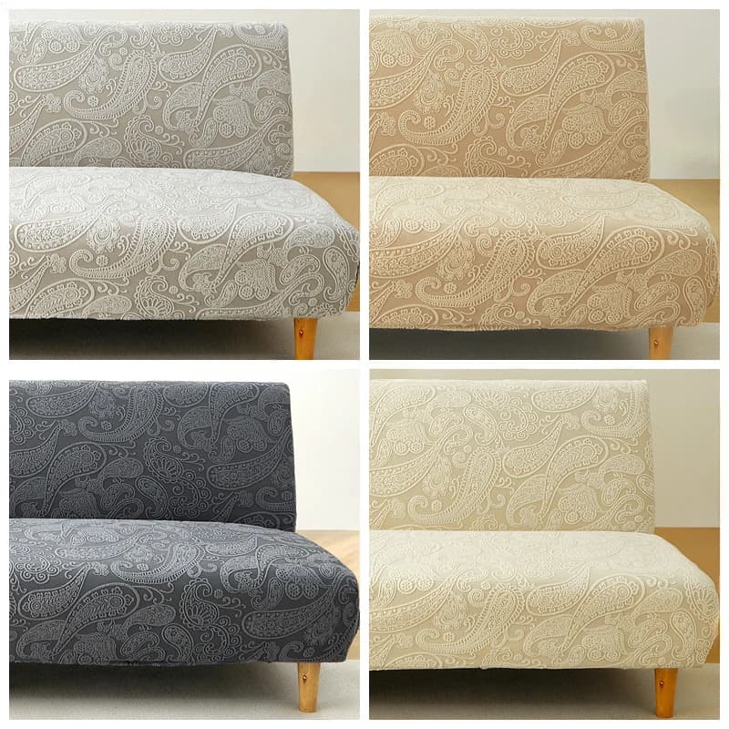 European Style Universal Sofa Bed Cover without Armrest Full Protection Simple Design Two-Way Sofa Cover Dustproof Cover
