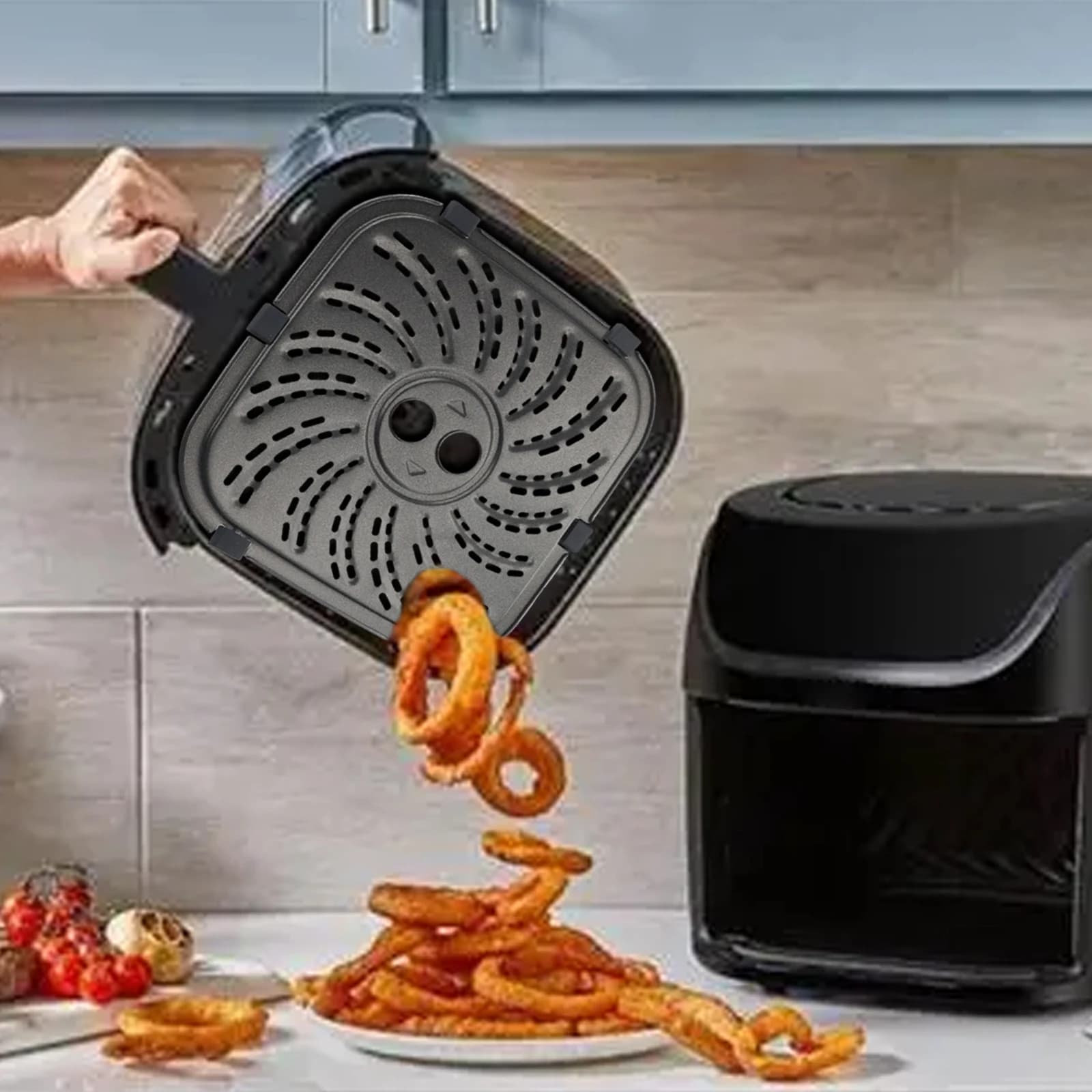 Air fryer plate with non-stick coating, easy to clean, long-lasting performance for PowerXL, for Vortex Pro Plus air fryer