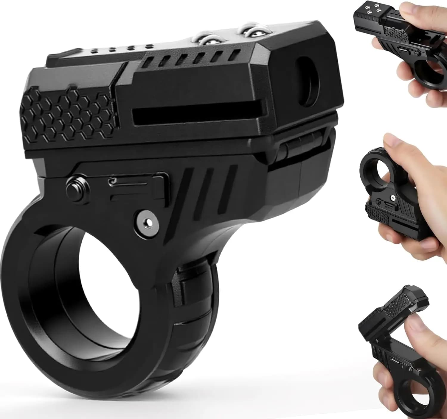 Giocattolo Antistress 3D per Bambini e Adulti, Anello Fidget in Plastica 5 in 1, Spinner EDC da Scrivania per Alleviare lo Stress, Rullo per Dita e Mani