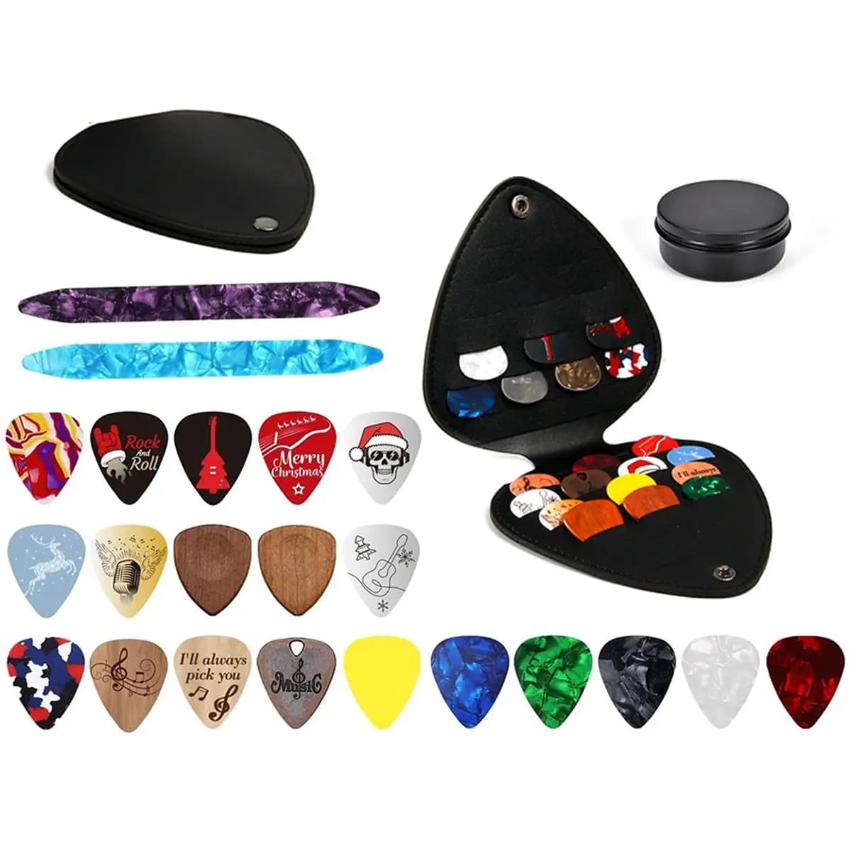 T34C Guitar Picks Advent Calendar 24-Day Countdown with Picks & Accessories