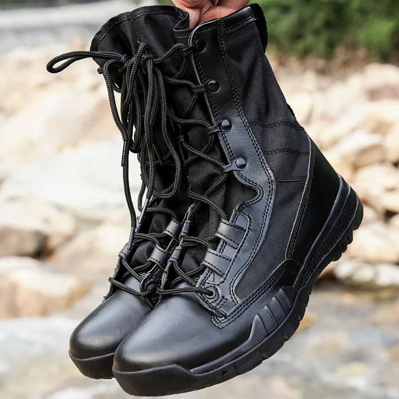 Nuovi stivali tattici da uomo impermeabili Stivali da deserto Escursionismo Camouflage High-top Desert Stivali da uomo Moda Scarpe da lavoro da uomo