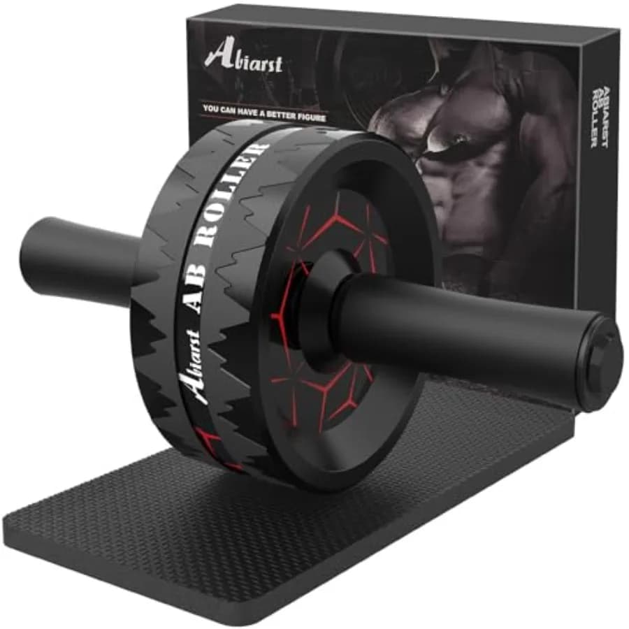 Wheel for Abdominals, Core Training Equipment, for Men and Women, with Knee Support