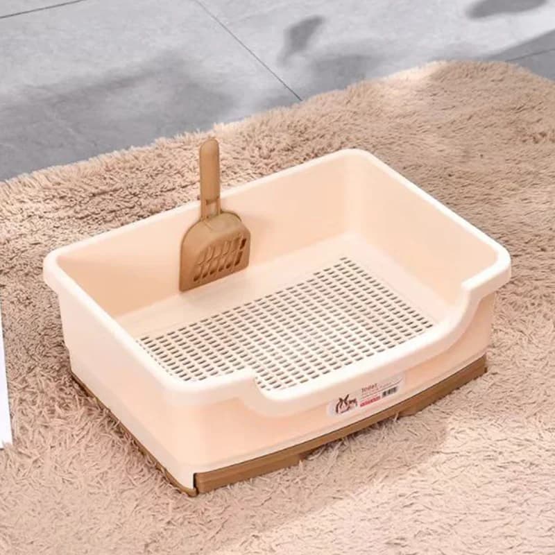 Lettiera per animali domestici Grande toilette semi chiusa per gatti Cassetto a doppio strato Lettiera per gatti antiodore e spruzzi Forniture per animali domestici per interni