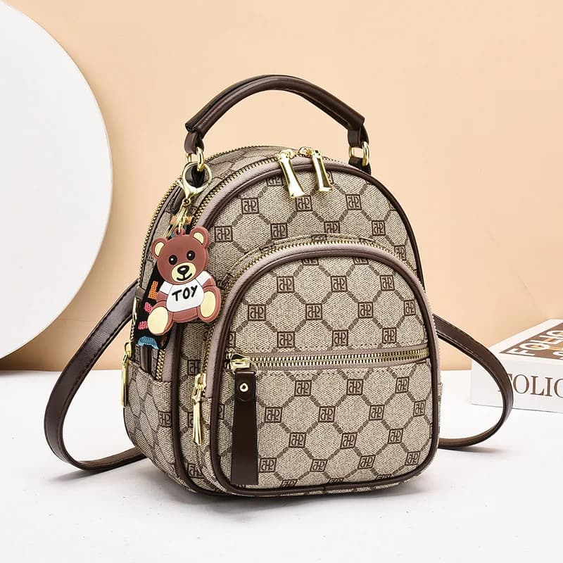 Zaini di lusso di marca Zaino impermeabile in morbida pelle Stile preppy Borse per giovani studenti Multifunzione Mochilas Feminina Sac A Dos