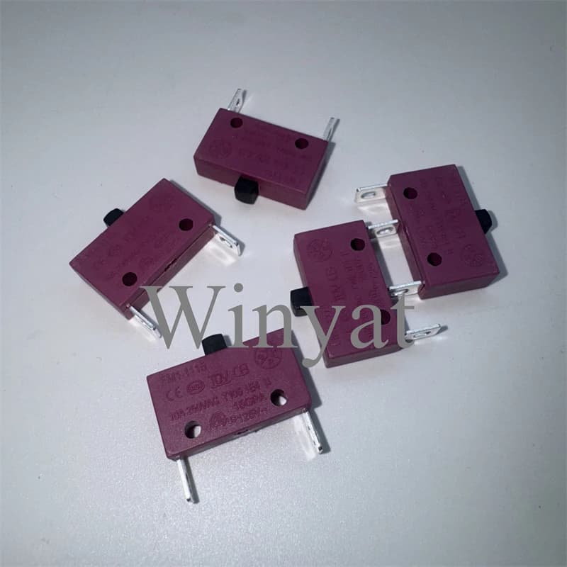 5 Pezzi Interruttori a Pressione per Asciugacapelli Accessori FM1-1115 10A FM1 ROSA 1115
