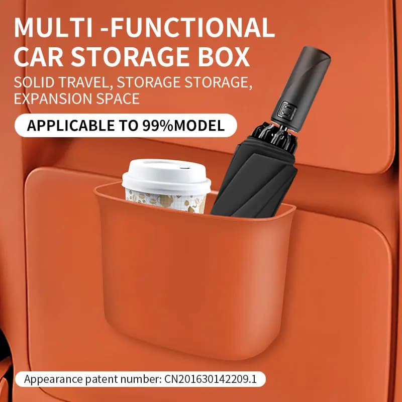 Pattumiera per auto Secchio portaoggetti sospeso per auto Borsa per la spazzatura per auto Scatola portaoggetti multifunzione Accessori interni Accessori per auto