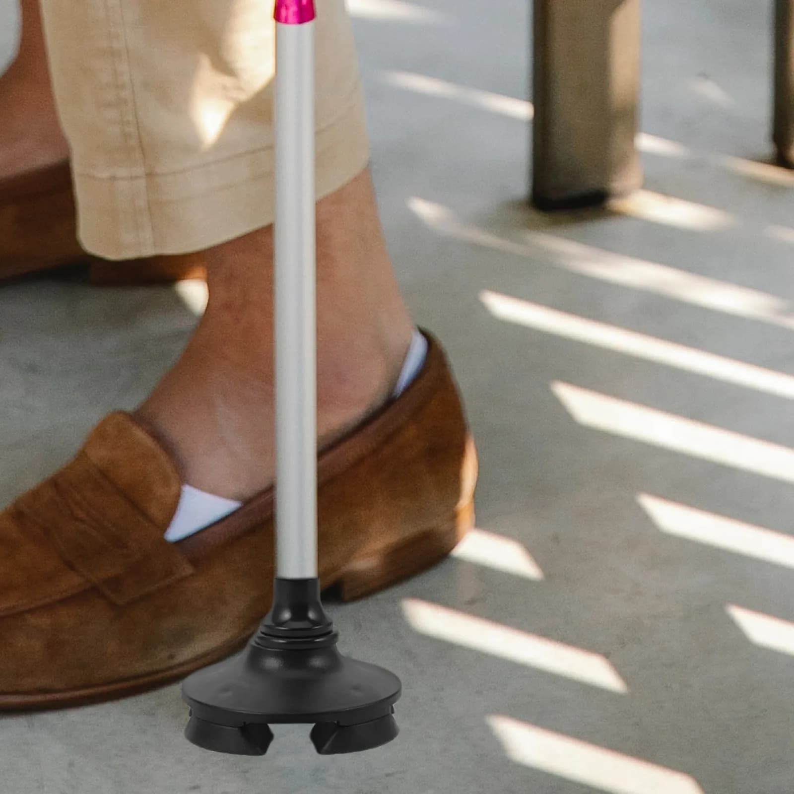 Antislip Wear-Resistant Trekking Pole Tip Cane Foot Protector Crutch Pad Replacement Nonskid Hiking Pole Cover Stability