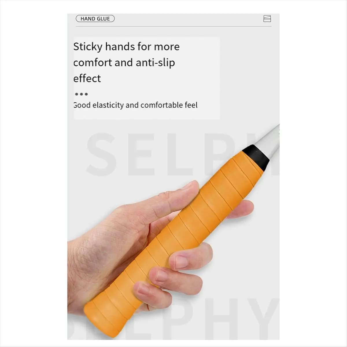 Red Grip for Badminton Rack with Anti-slip Gloves Resistant for Tennis Rack and Fishing Rod