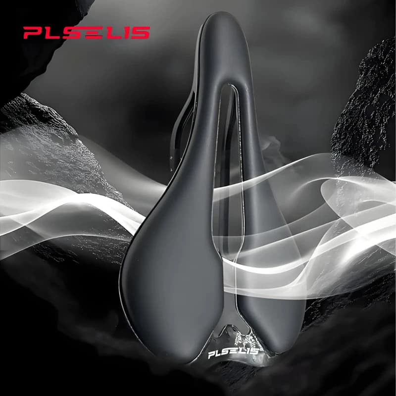 PLSELIS High-end bicycle saddle: carbon fiber, ultralight, short nose, breathable EVA cushion