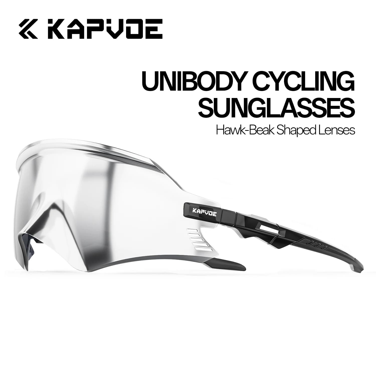 KAPVOE Photochromic Hiking Sunglasses Outdoor Leisure Unisex Stylish Sunglasses Hiking Driving Climbing Road Cycling Sunglasses