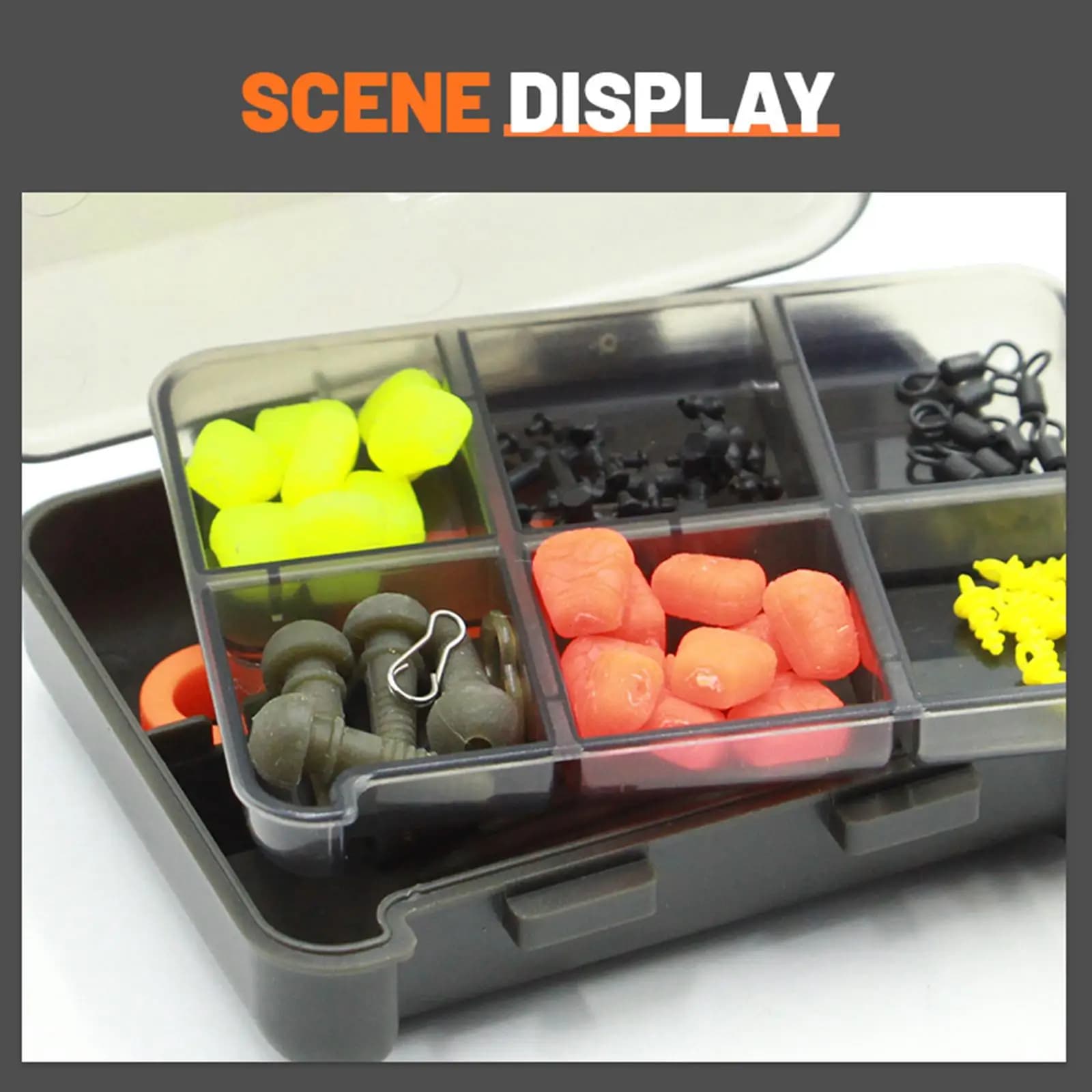 Scatola Porta Attrezzi da Pesca Multicomparto, Organizzatore Impermeabile per Accessori da Pesca alla Carpa