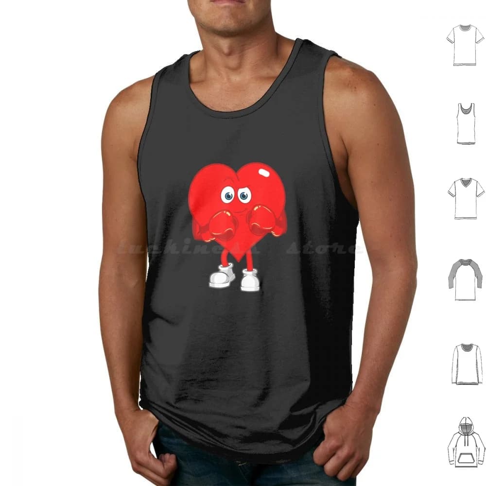 Cute Heart Shaped Boxing Gloves Valentine's Gym, Boxing Canoes Cotton Print Cute Heart Shaped Boxing Gloves Palestra Cute Boxing