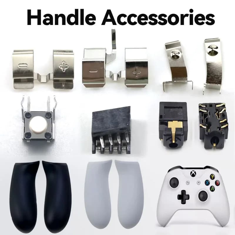 Adatto per Xbox One/Ones/Serirs X/S Controller Accessori di riparazione Batteria conduttiva Maniglia in lamiera di metallo Jack per cuffie 3.5
