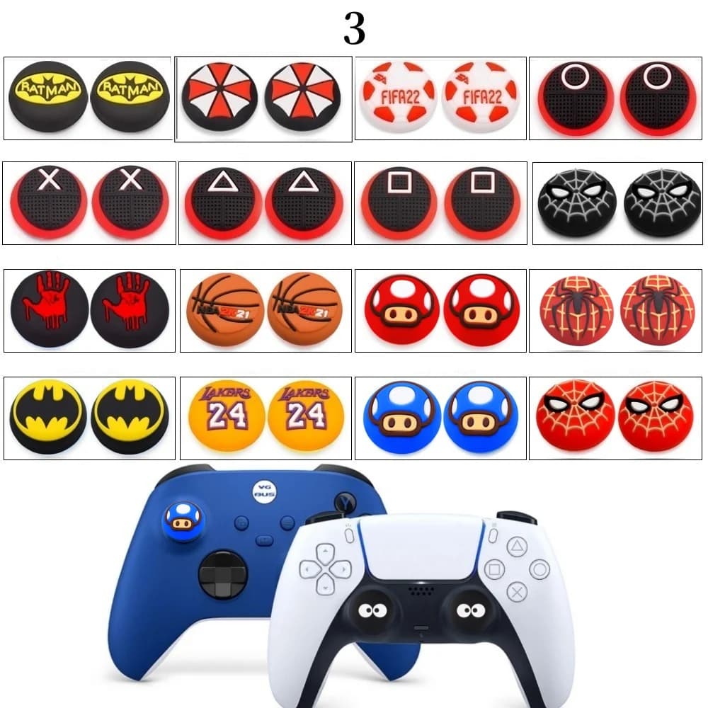 Tappo per impugnatura per pollice in silicone per Playstation 5 PS5 Slim/Pro Xbox Series X/S ONES 360 Switch2 Tappi per impugnatura per joystick per gamepad
