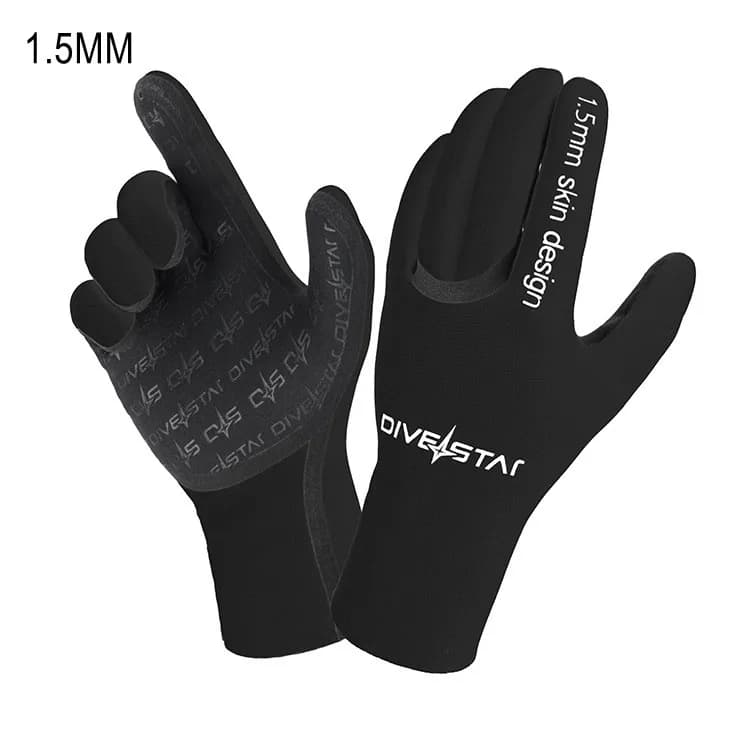 Guanti da sub in neoprene da 1,5 mm Tenere al caldo Snorkeling Paddling Surf Kayak Canoa Pesca subacquea Sci Sport acquatici Guanti da nuoto