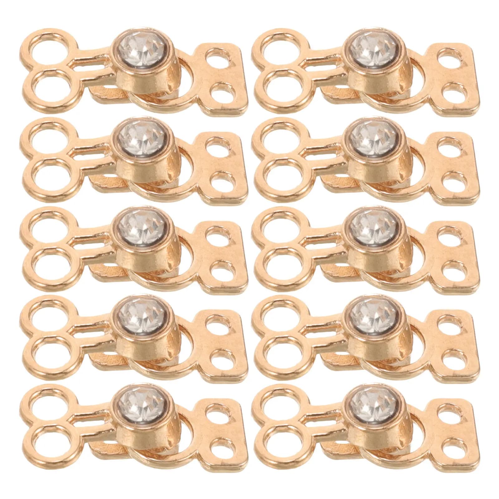 10Pcs Stylish Black Metal Toggle Buckle Clothing Accessory for Coats Jackets Windbreakers Sweaters Dress Waistband Decorative