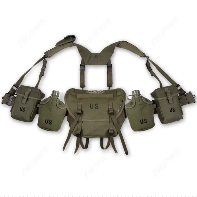 American M1956 M1961M14 Confezione lunga Combinazione di attrezzature Kit di pronto soccorso Replica bottiglia d'acqua