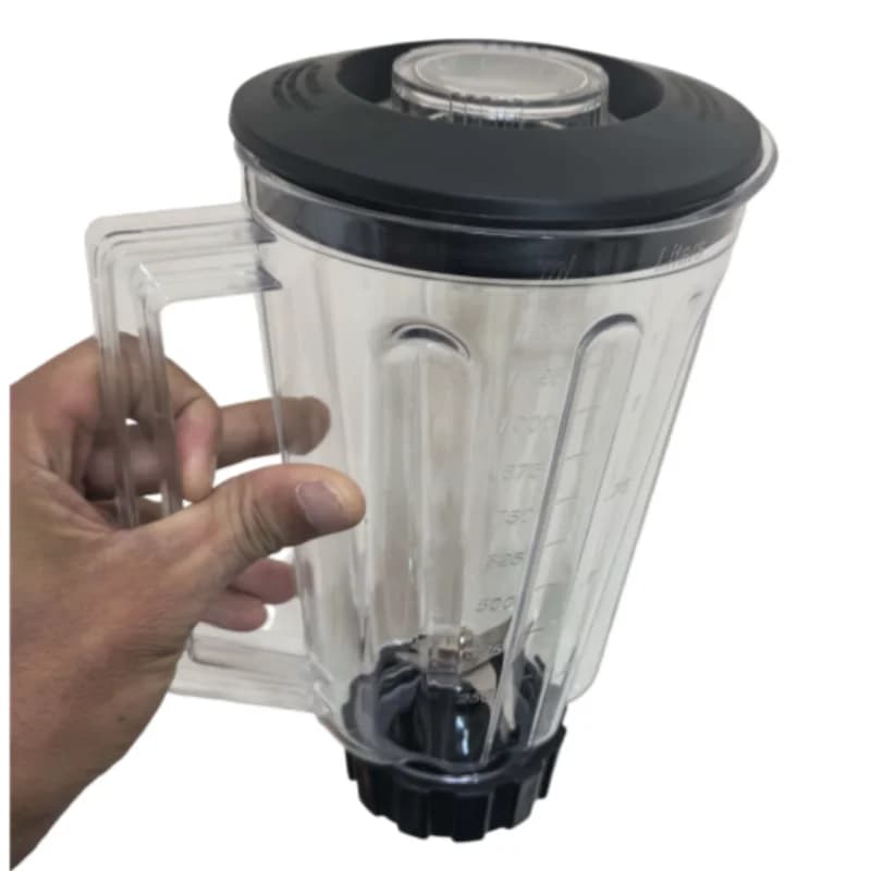 Contenitore per frullatore da 1250 ml per Hamilton Beach 6126-HBB908CE HBB908-UK, ricambio per frullatore (lama + coperchio + bicchiere)