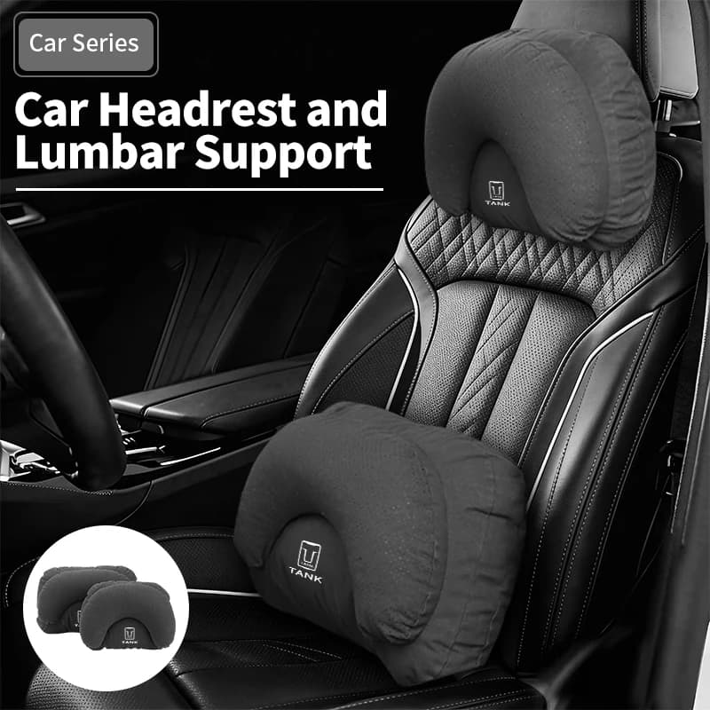 Car Seat Head Support Lumbar Cushion Headrest Neck Pillow For Great Wall GWM Tank 300 Tank500 City 300 Border 400 500 PHEV
