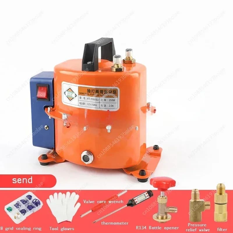 Pompa per vuoto per condizionatore d'aria per auto HH-7.5L strumento di riparazione frigorifero pompaggio pneumatici riempimento refrigerante 350W doppio scopo regolabile