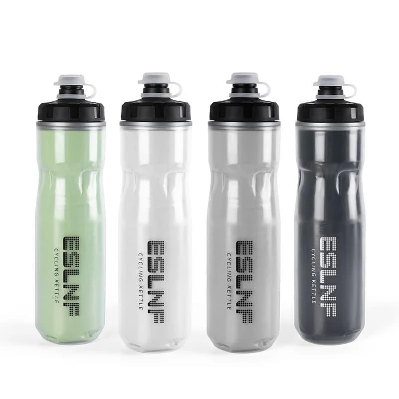ESLNF Bollitore per bici 720ml Mountain Road Bike Bollitore per ciclismo all'aperto PP5 Spremere tazza d'acqua isolata Bottiglia d'acqua per bicicletta
