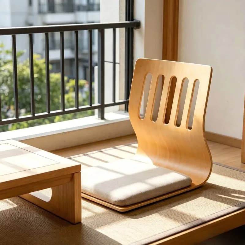Multi-scene Lazy Floor Tatami Seat Cushion, Legless Backrest Chair, Japanese Korean Minimalist Floor Stool