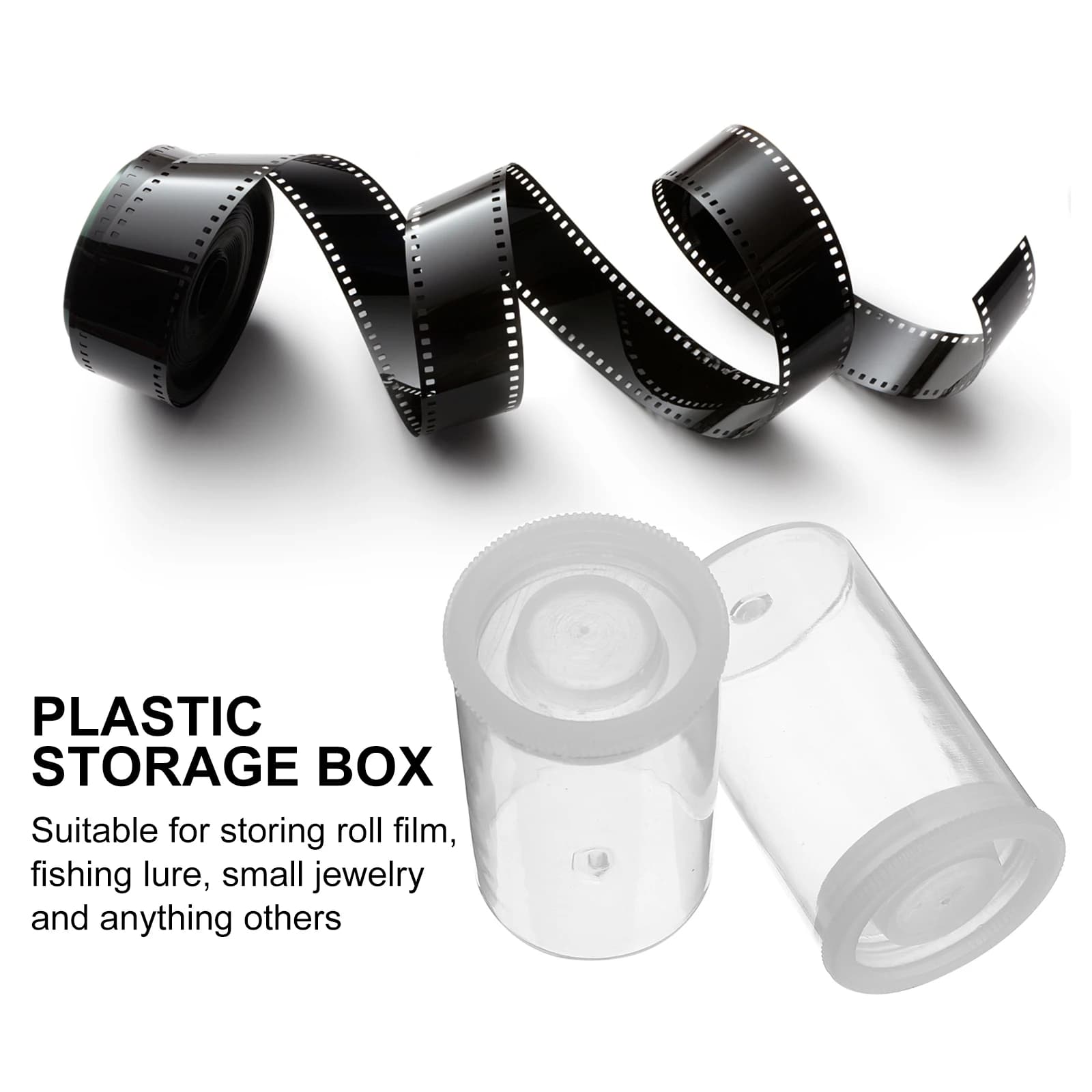 Small Transparent Storage Film Box Fishing Equipment Boxes Transparent Foldable bait holder