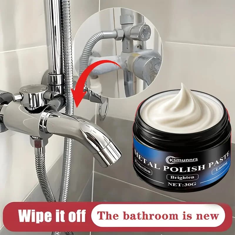 Lucidante per Metalli Versatile Adatto per Auto, Cucine, Bagni, Lavelli, Cromature, Ceramiche, ecc., Che Dona una Lucentezza Brillante e Ripristina l'Aspetto