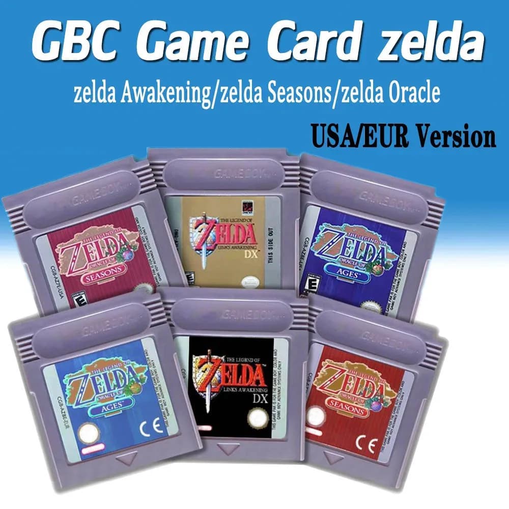 Cartuccia di gioco GBC The Legend of Zelda 16 bit per console Awakening DX Oracle of Seasons Oracle of Ages