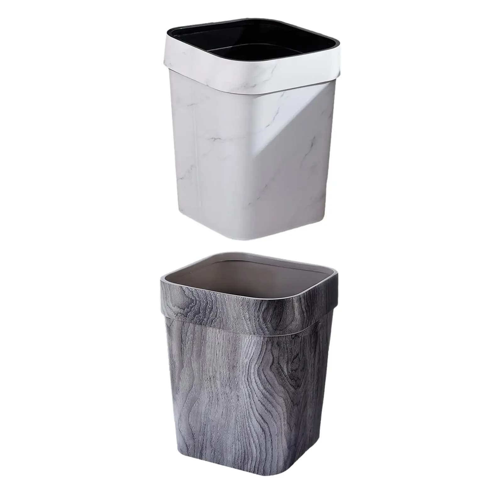 Cestino per Rifiuti da Bagno Piccolo 14L, Contenitore Quadrato per Spazzatura, Bidone per Dormitori, Ufficio, Casa, Camera da Letto