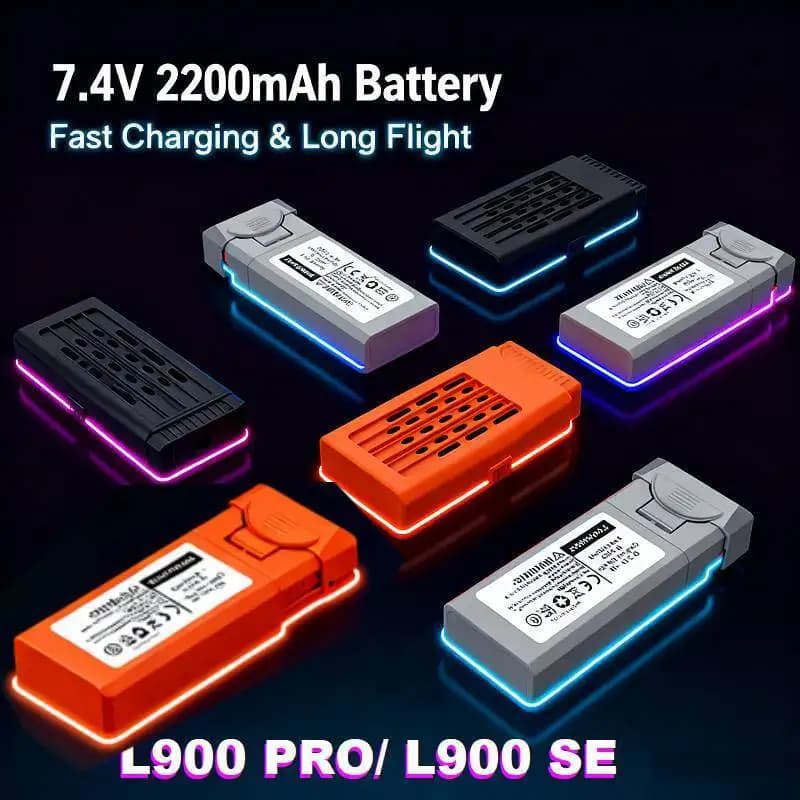 Per LYZRC L900Pro Drone L900 Pro SE Quadcopter LI-Ion Batteria 7.4V 2200MAH Lipo Batteria Per L900 Pro Max Drone