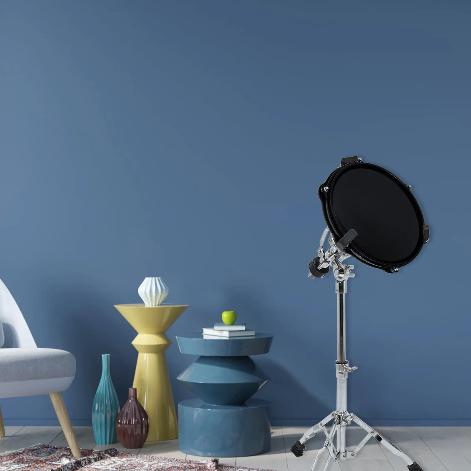 Tappetino per Pratica di Batteria in Gomma Eva Premium, Silenzioso, per Principianti e Batteristi Esperti, Accessorio per Pratica Domestica