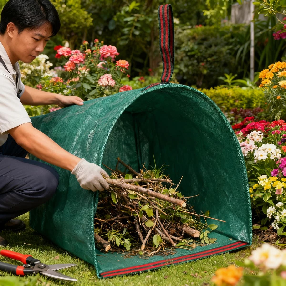 Cestino per compost da giardino Cestino per compost Scatola per balcone Contenitore per bagagliaio Forniture pieghevoli Bidoni per rifiuti esterni Lattina per esterni Caddy Verme Conservazione domestica