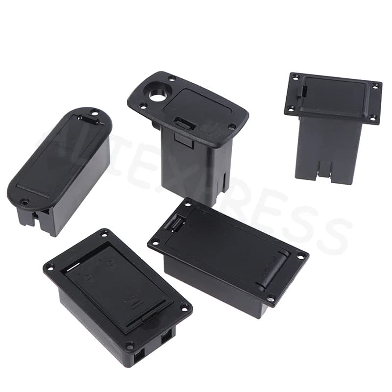 9V Battery Box Case Cover Pick up Holder for Guitar Accessories Battery Box Active Bass Guitar Pickup