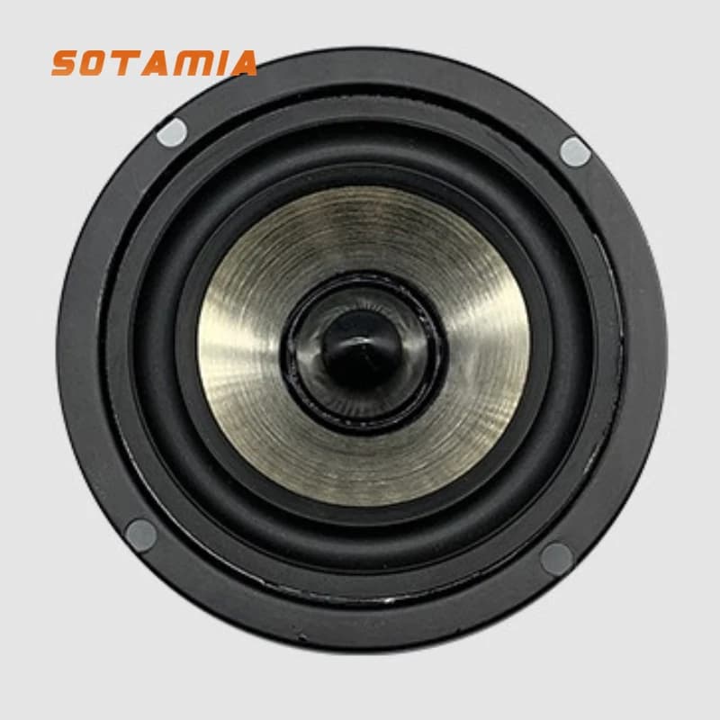 SOTAMIA 1PCS Altoparlante rotondo da 3 pollici 4 Ohm 20 Watt Audio da scaffale Altoparlante per computer Bluetooth Altoparlante a gamma completa